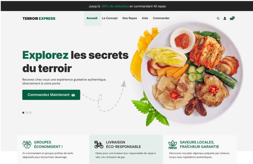 Terroir Express website